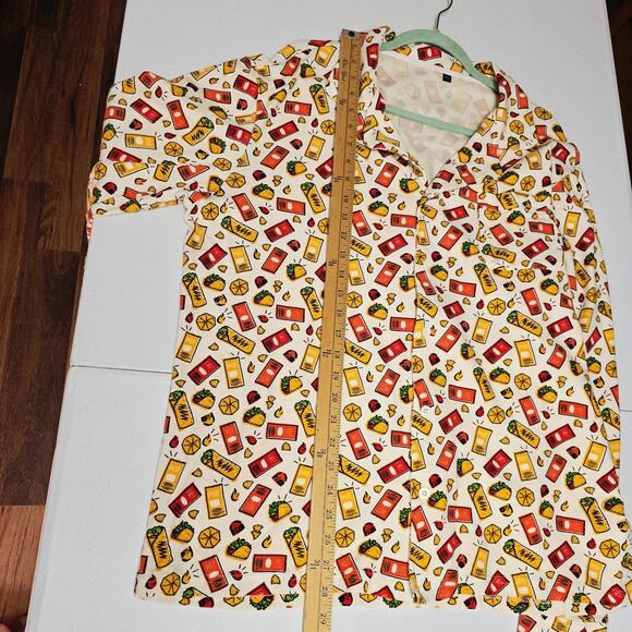 Taco Bell Pajamas XXL Set Long Comfy Sleep Comfort Pajama Set Unisex Shirt Pant - Picture 10 of 15